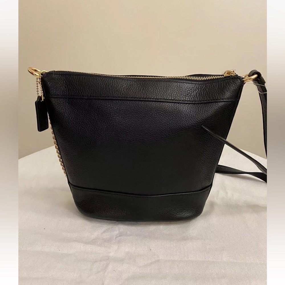 New Coach F76668 Leather Paxton Duffle Crossbody Bag in Black $328 - Picture 2 of 4